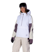WOMENS OUTLINE™ SHELL ANORAK - WHITE COLORBLOCK