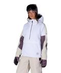 WOMENS OUTLINE™ SHELL ANORAK - WHITE COLORBLOCK