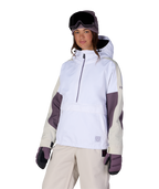 WOMENS OUTLINE™ SHELL ANORAK - WHITE COLORBLOCK