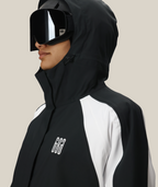 WOMENS HOLOGRAM™ SHELL JACKET - BLACK COLORBLOCK