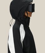 WOMENS HOLOGRAM™ SHELL JACKET - BLACK COLORBLOCK