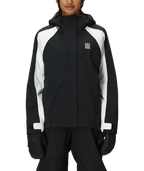 WOMENS HOLOGRAM™ SHELL JACKET - BLACK COLORBLOCK