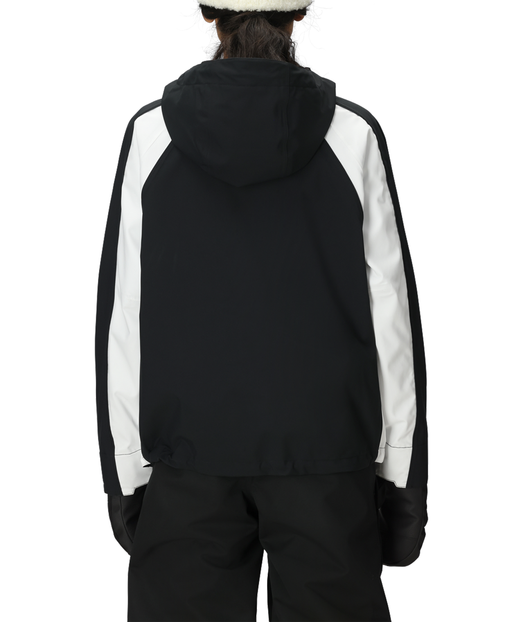WOMENS HOLOGRAM™ SHELL JACKET - BLACK COLORBLOCK