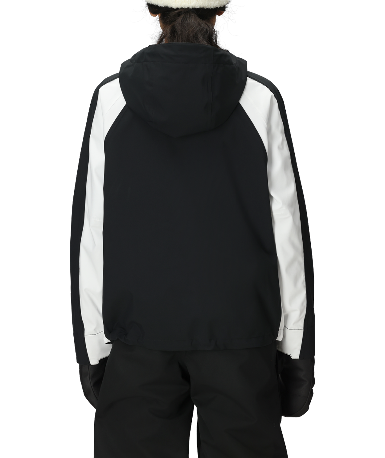 WOMENS HOLOGRAM™ SHELL JACKET - BLACK COLORBLOCK