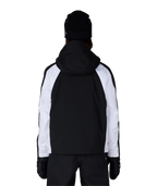 WOMENS HOLOGRAM™ SHELL JACKET - BLACK WHITE COLORBLOCK