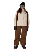 WOMENS HOLOGRAM™ SHELL JACKET - LIMESTONE COLORBLOCK