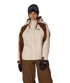 WOMENS HOLOGRAM™ SHELL JACKET - LIMESTONE COLORBLOCK
