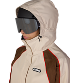 WOMENS HOLOGRAM™ SHELL JACKET - LIMESTONE COLORBLOCK