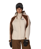 WOMENS HOLOGRAM™ SHELL JACKET - LIMESTONE COLORBLOCK
