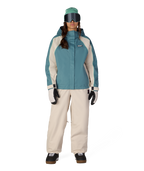 WOMENS HOLOGRAM™ SHELL JACKET - PALE FIRN COLORBLOCK