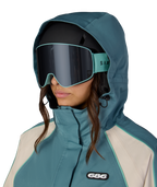 WOMENS HOLOGRAM™ SHELL JACKET - PALE FIRN COLORBLOCK