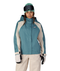 WOMENS HOLOGRAM™ SHELL JACKET - PALE FIRN COLORBLOCK