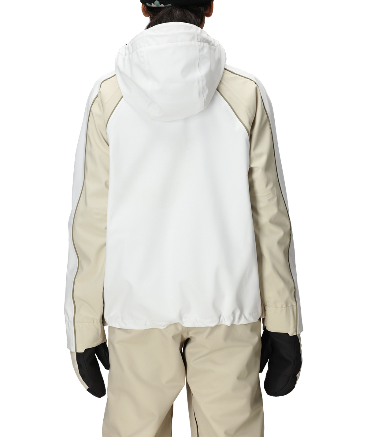 WOMENS HOLOGRAM™ SHELL JACKET - WHITE COLORBLOCK