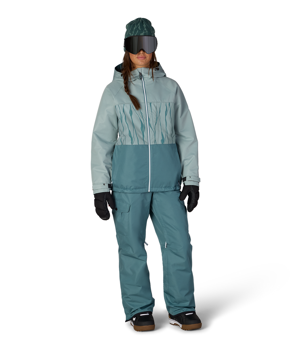 WOMENS ATHENA™ INSULATED JACKET - DUSTY MARINE COLORBLOCK