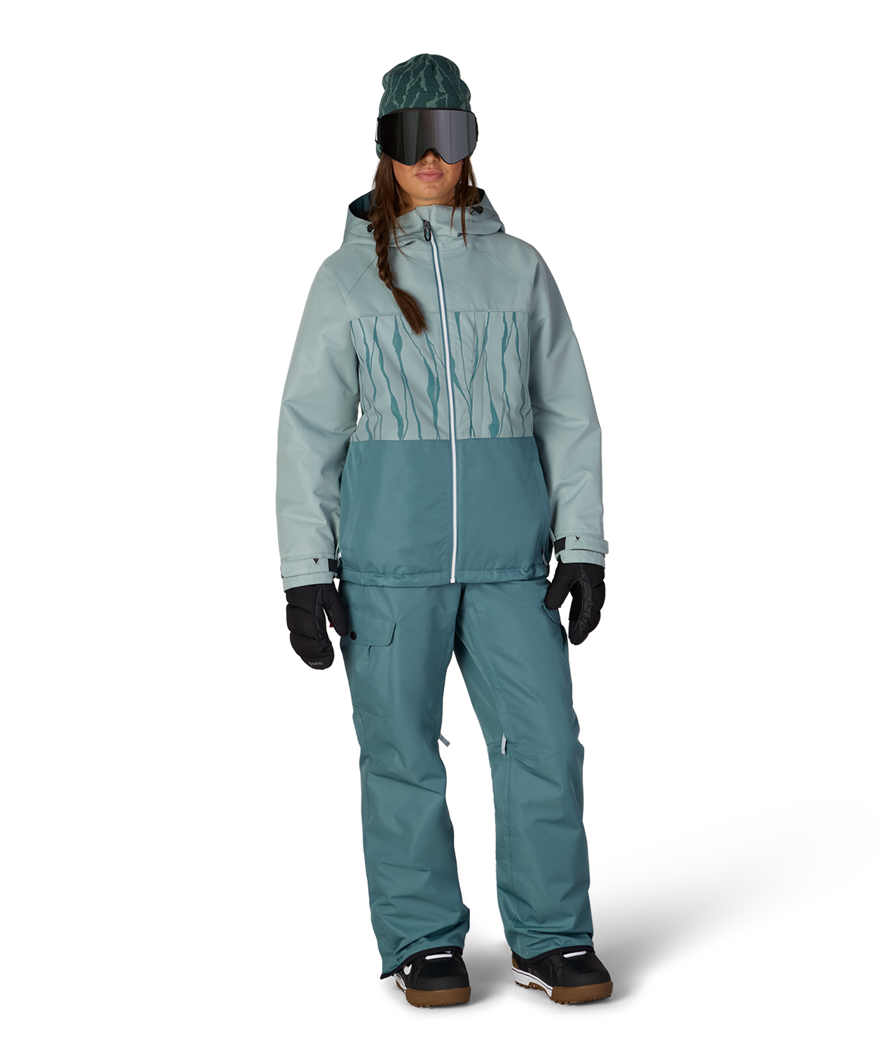 WOMENS ATHENA™ INSULATED JACKET - DUSTY MARINE COLORBLOCK