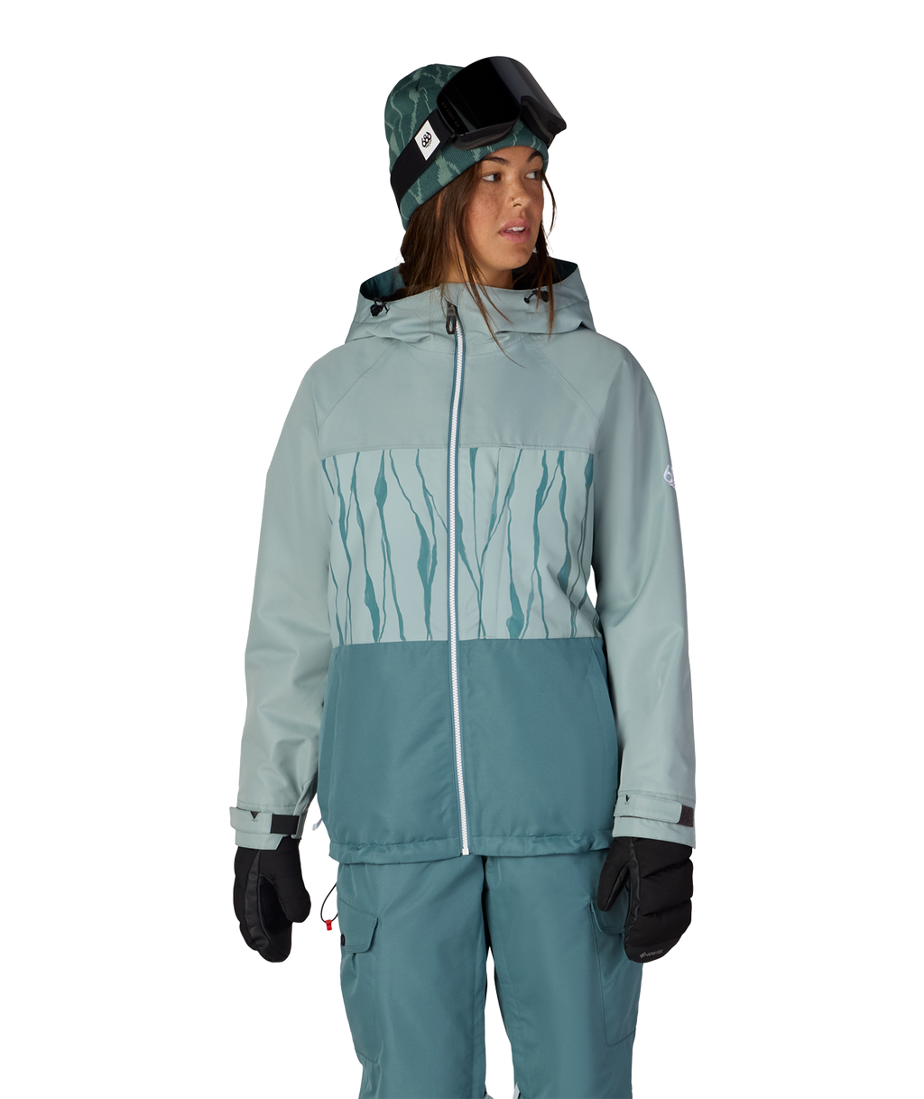 WOMENS ATHENA™ INSULATED JACKET - DUSTY MARINE COLORBLOCK