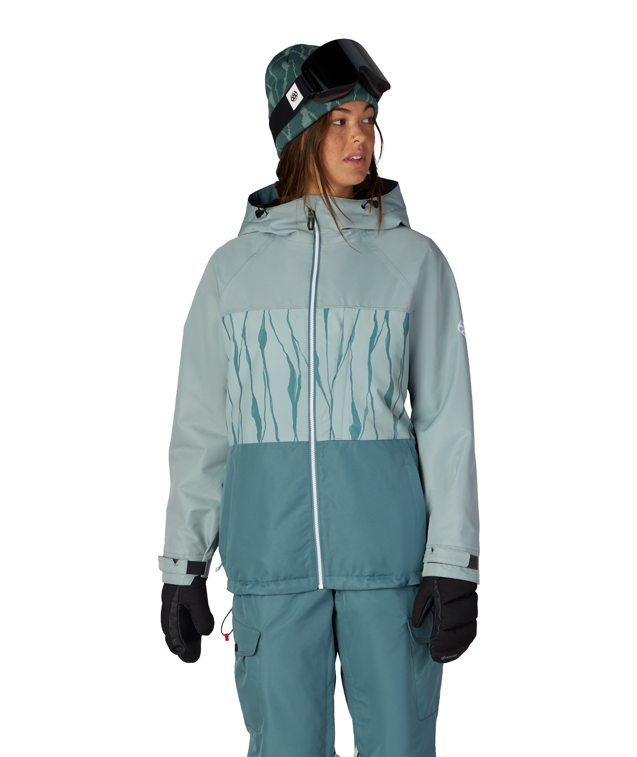 WOMENS ATHENA™ INSULATED JACKET - DUSTY MARINE COLORBLOCK