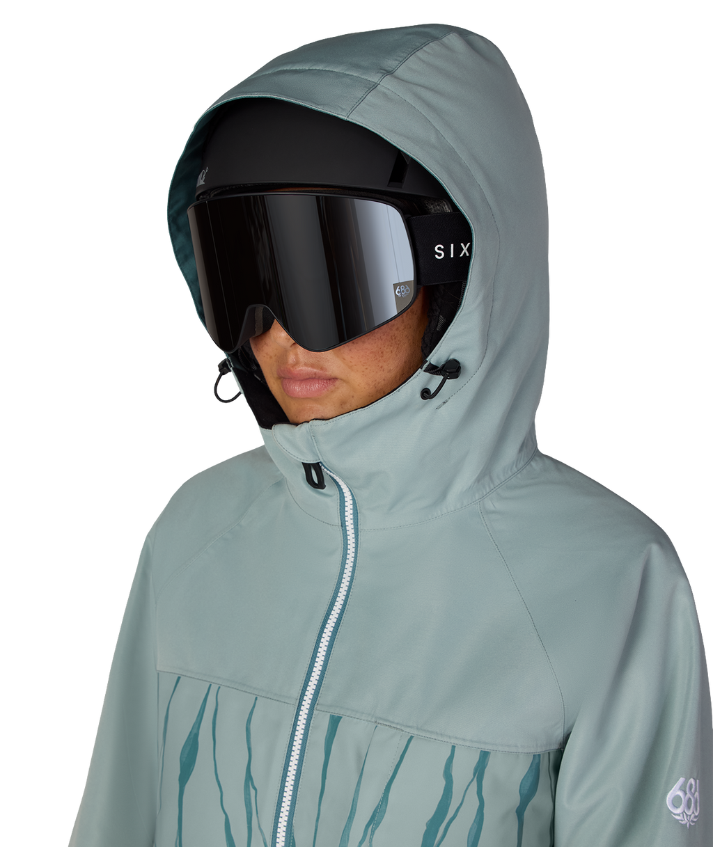 WOMENS ATHENA™ INSULATED JACKET - DUSTY MARINE COLORBLOCK