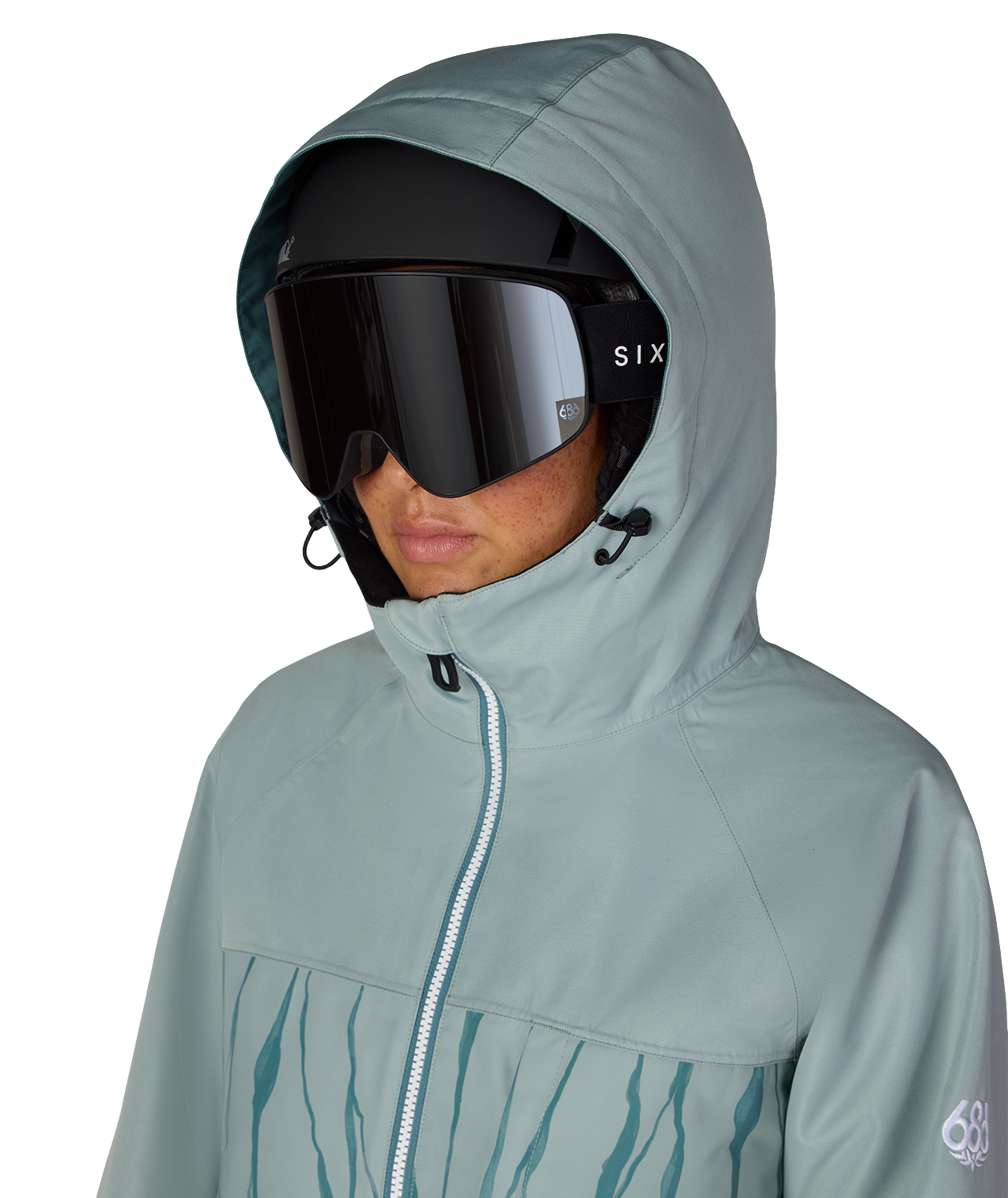 WOMENS ATHENA™ INSULATED JACKET - DUSTY MARINE COLORBLOCK