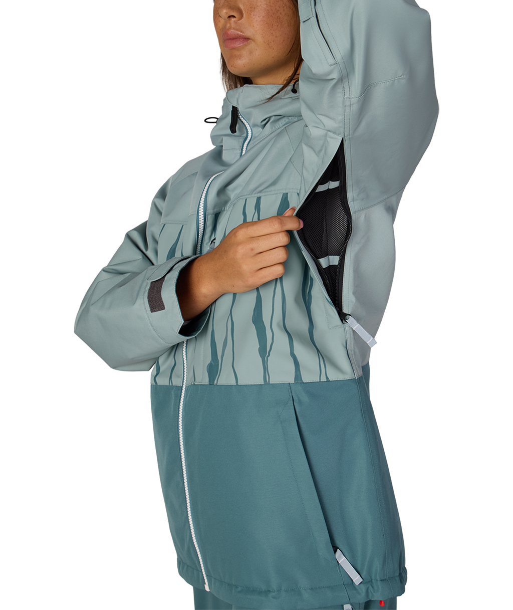 WOMENS ATHENA™ INSULATED JACKET - DUSTY MARINE COLORBLOCK