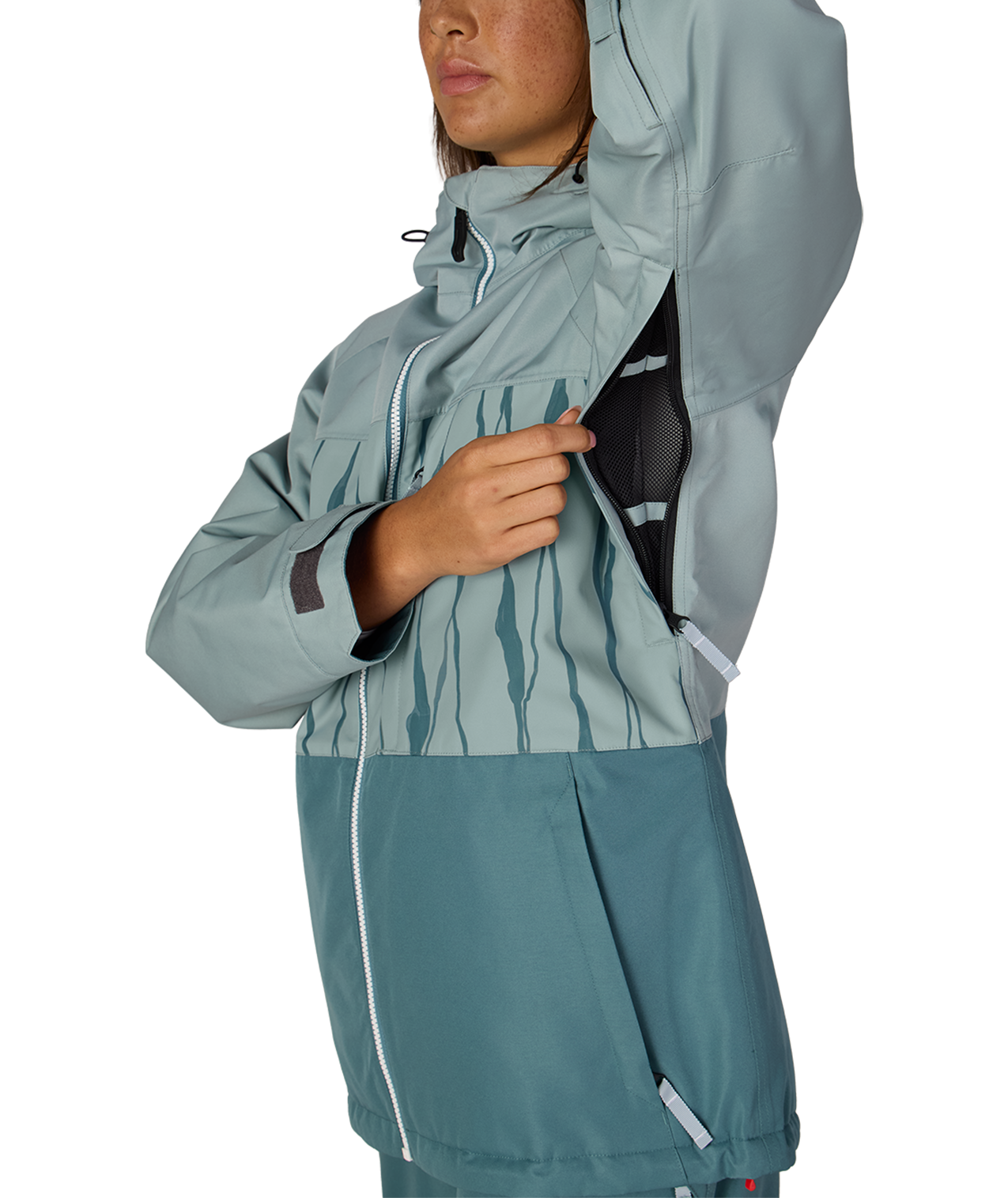WOMENS ATHENA™ INSULATED JACKET - DUSTY MARINE COLORBLOCK