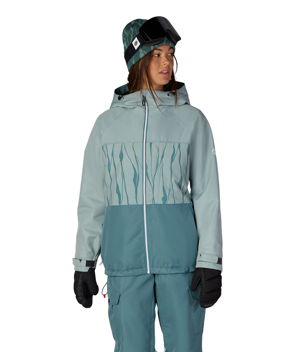 WOMENS ATHENA™ INSULATED JACKET - DUSTY MARINE COLORBLOCK