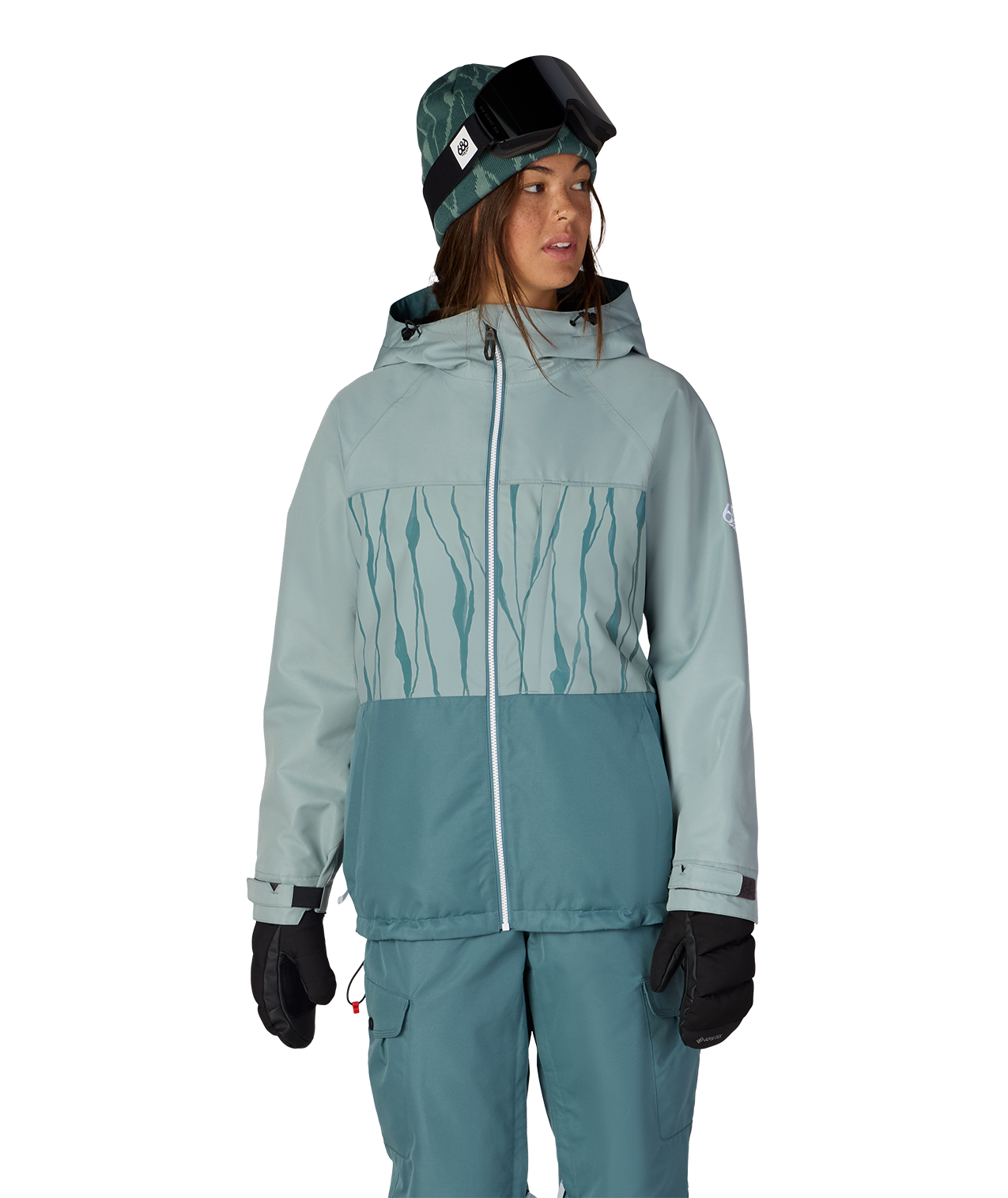 WOMENS ATHENA™ INSULATED JACKET - DUSTY MARINE COLORBLOCK