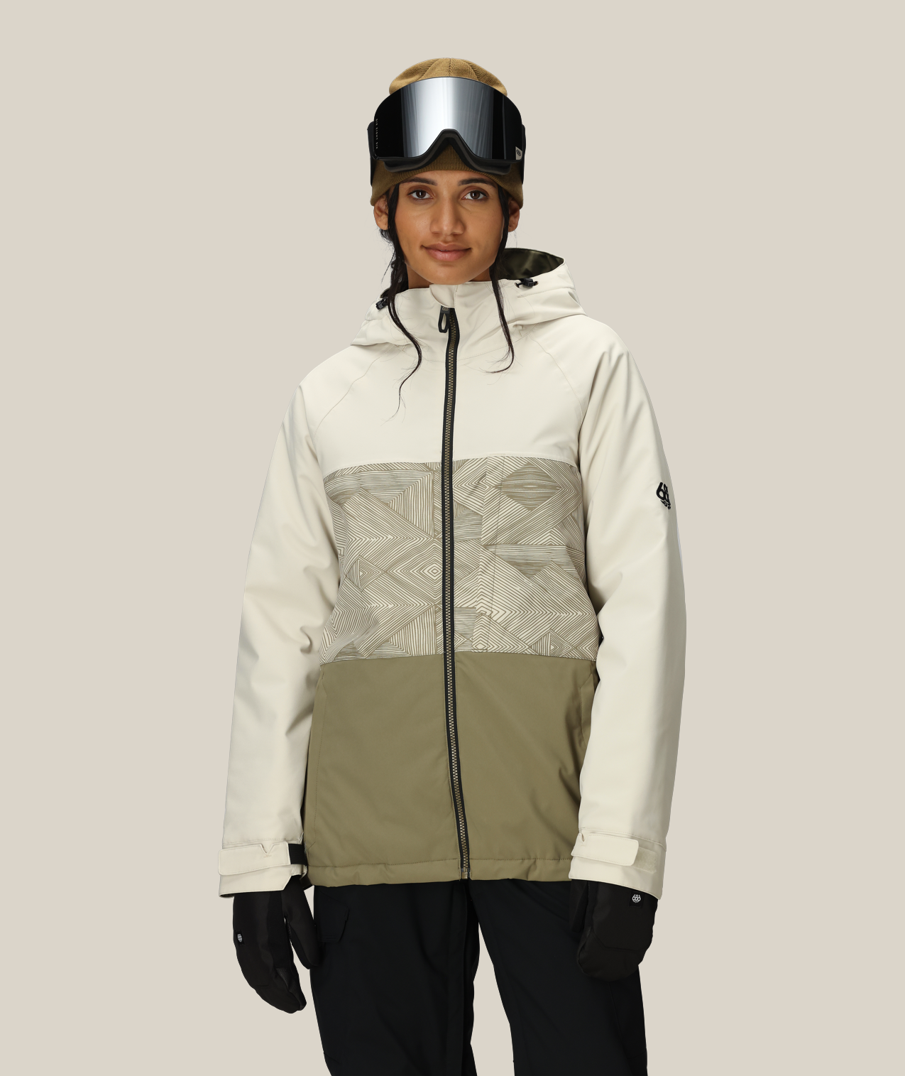 WOMENS ATHENA™ INSULATED JACKET - LIMESTONE COLORBLOCK