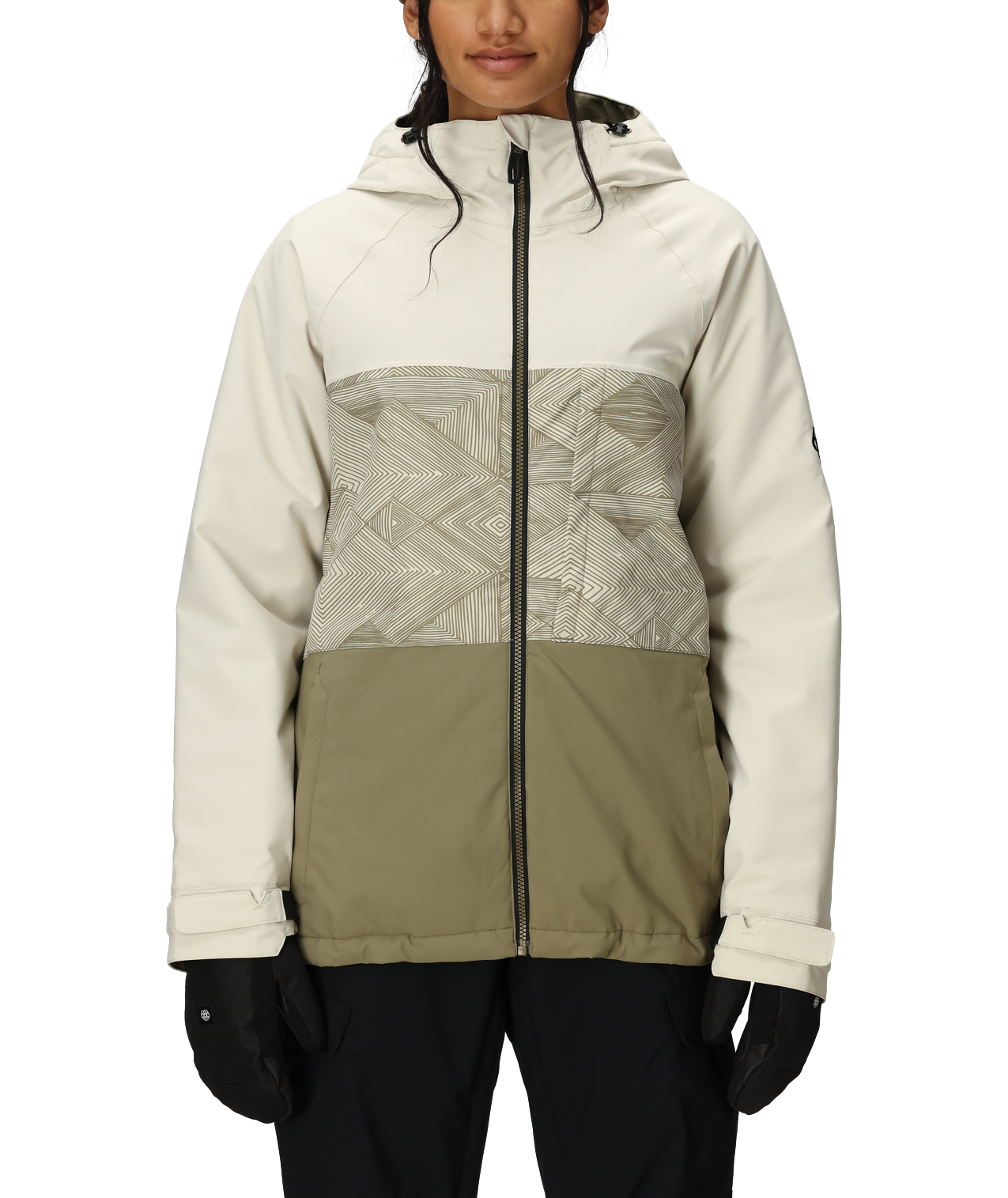 WOMENS ATHENA™ INSULATED JACKET - LIMESTONE COLORBLOCK