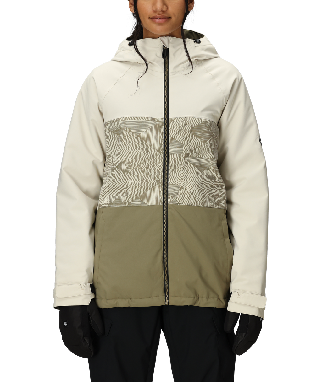 WOMENS ATHENA™ INSULATED JACKET - LIMESTONE COLORBLOCK