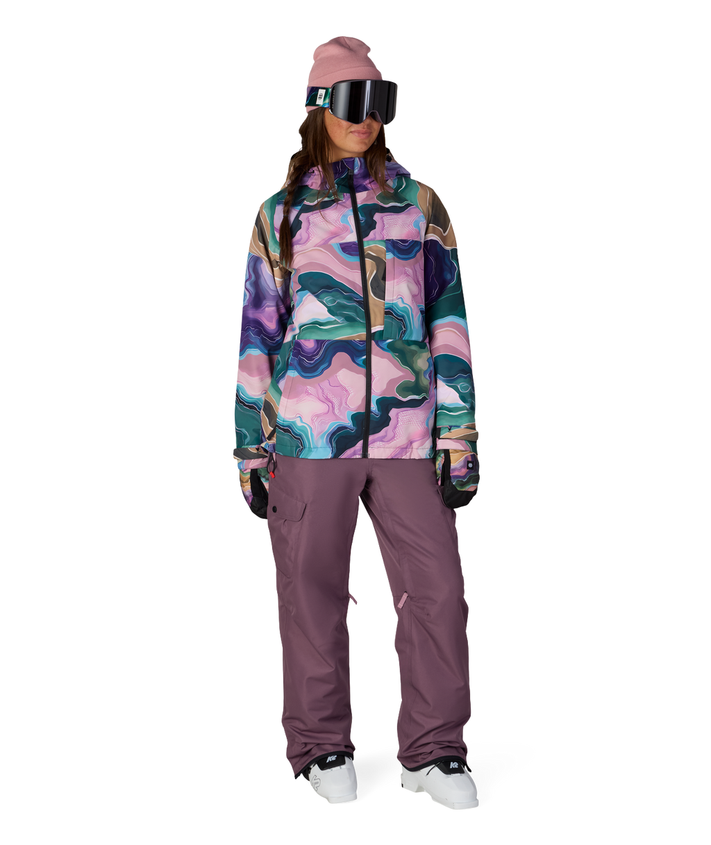 WOMENS ATHENA™ INSULATED JACKET - MOSS GREEN SEDIMENTARY