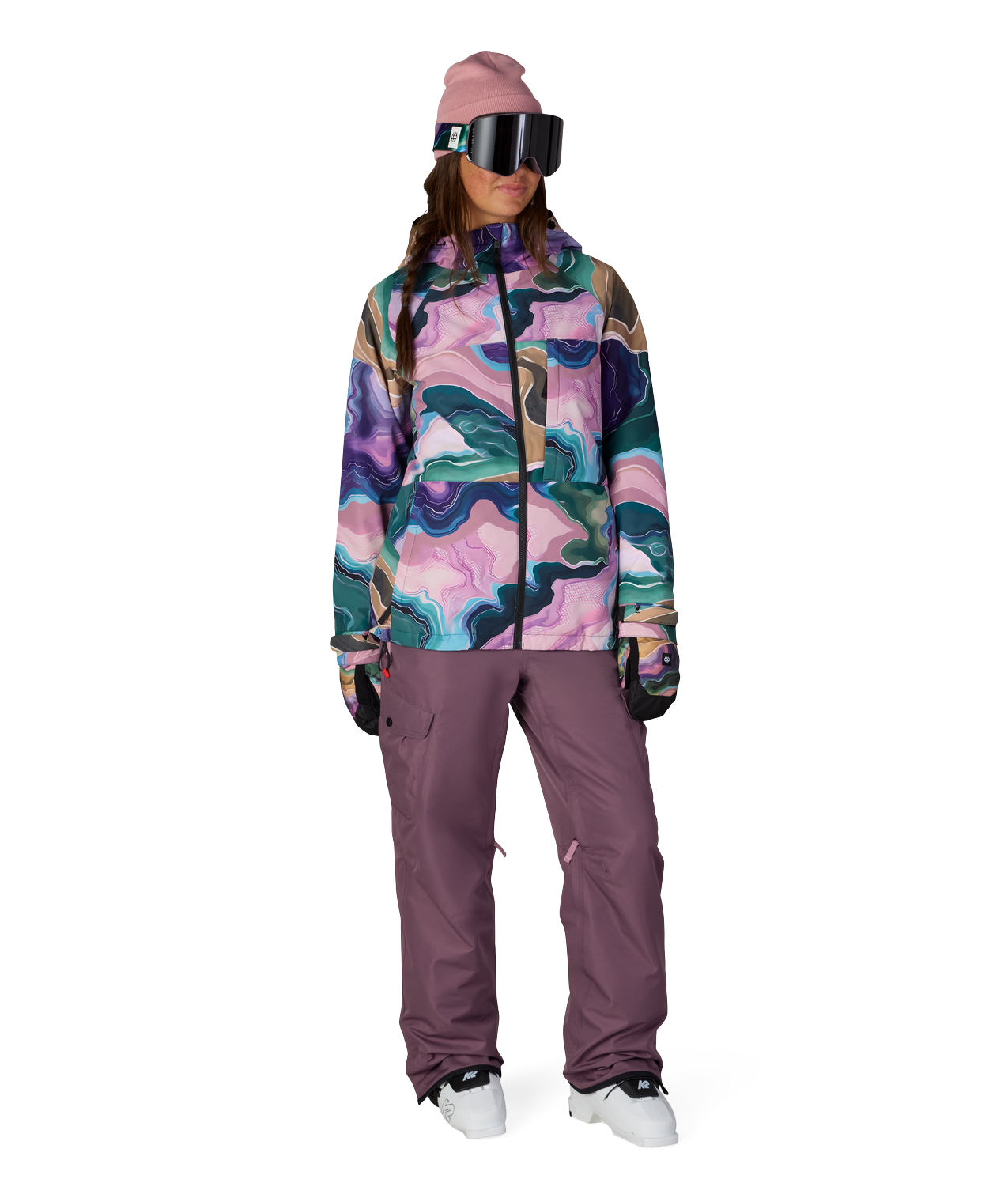 WOMENS ATHENA™ INSULATED JACKET - MOSS GREEN SEDIMENTARY
