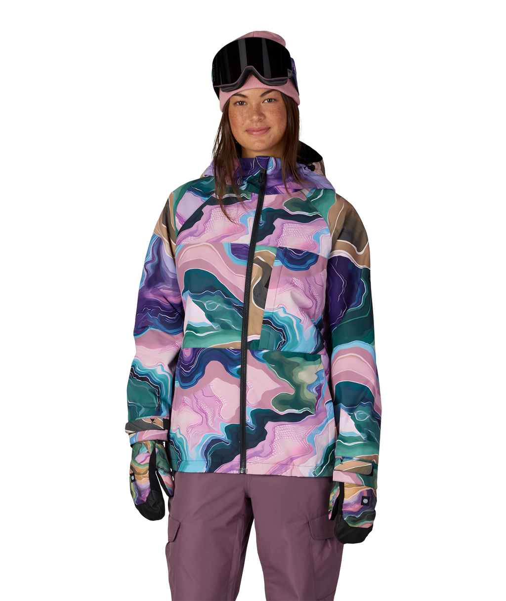 WOMENS ATHENA™ INSULATED JACKET - MOSS GREEN SEDIMENTARY
