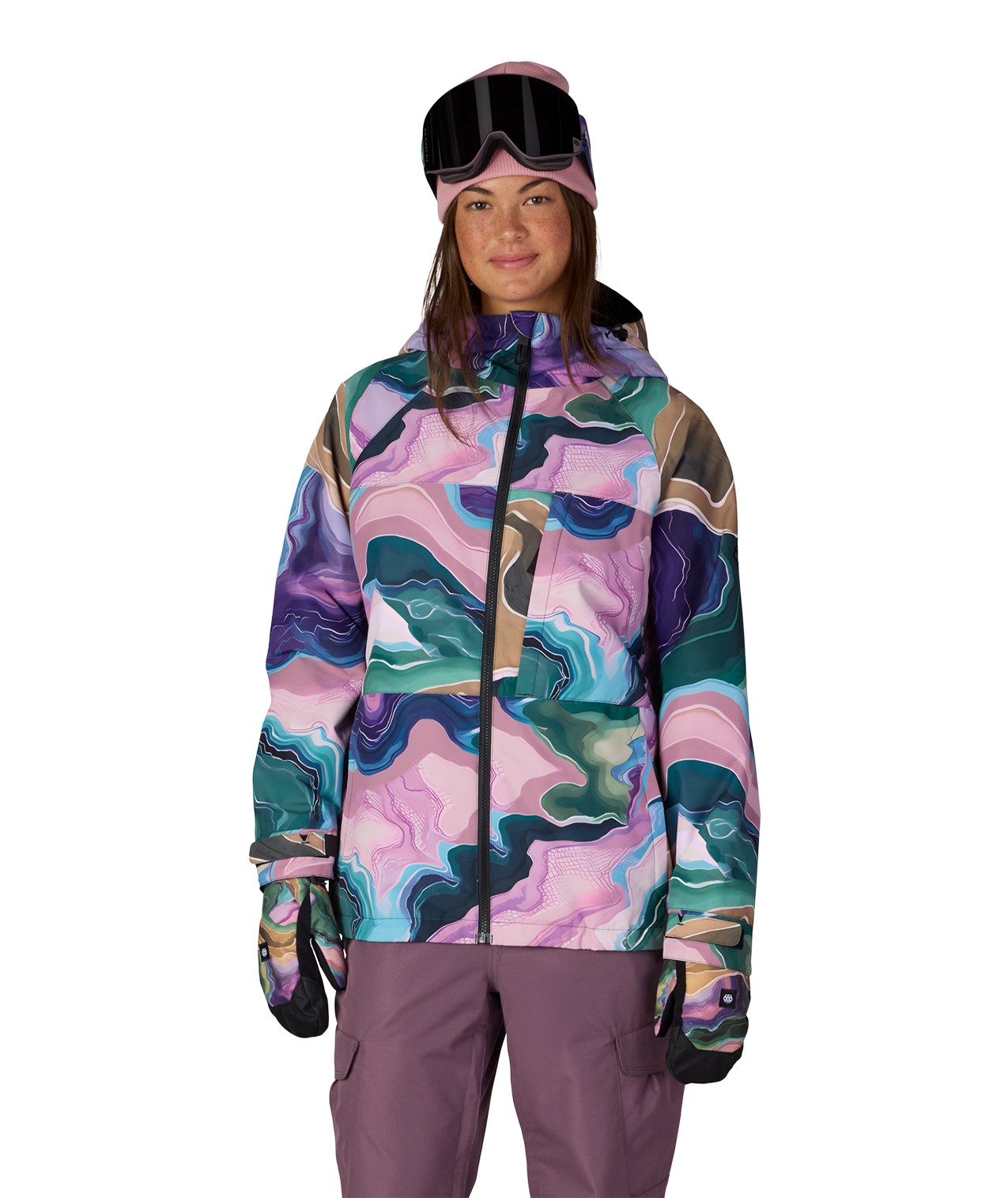 WOMENS ATHENA™ INSULATED JACKET - MOSS GREEN SEDIMENTARY