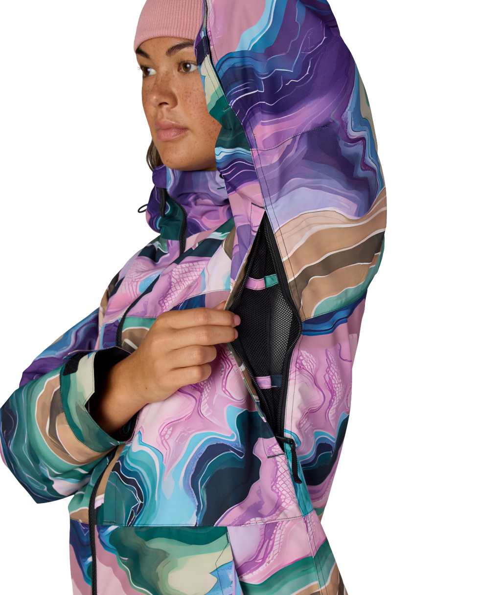 WOMENS ATHENA™ INSULATED JACKET - MOSS GREEN SEDIMENTARY