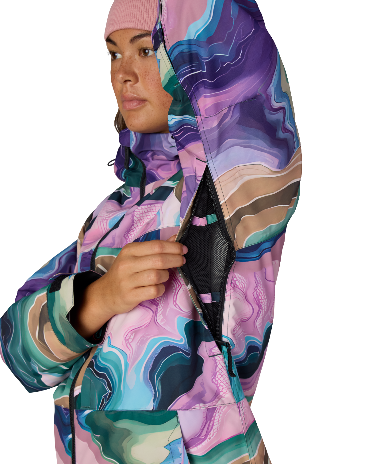 WOMENS ATHENA™ INSULATED JACKET - MOSS GREEN SEDIMENTARY