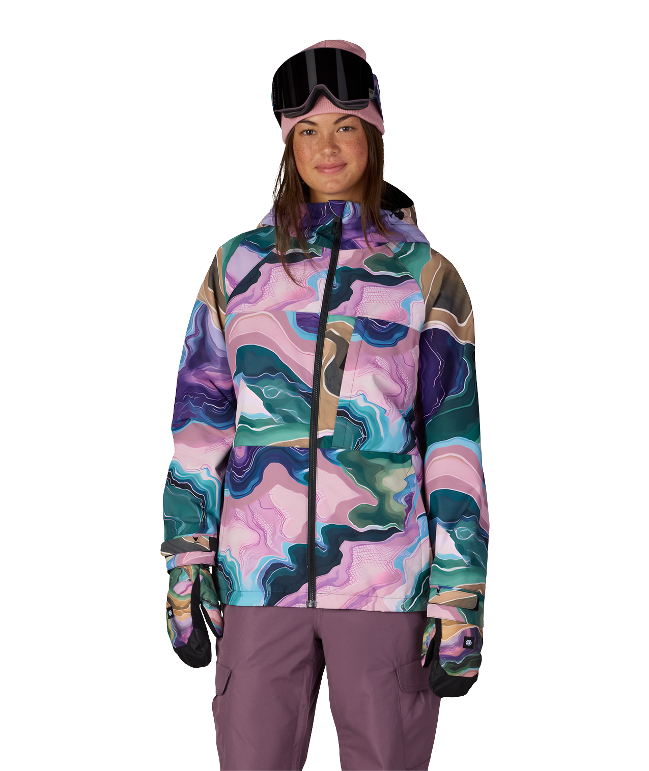 WOMENS ATHENA™ INSULATED JACKET - MOSS GREEN SEDIMENTARY