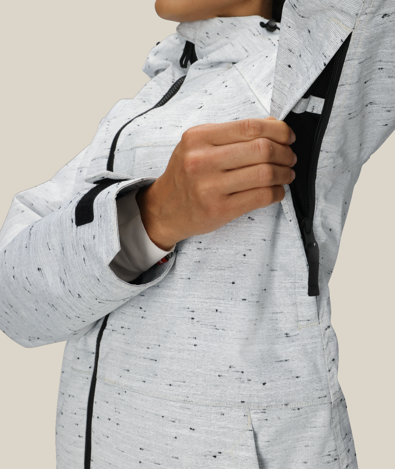 WOMENS ATHENA™ INSULATED JACKET - WHITE SLUB