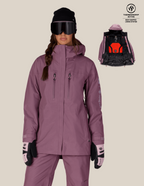 WOMENS GORE-TEX SKYLINE THERMAGRAPH® JACKET - BLACK PLUM