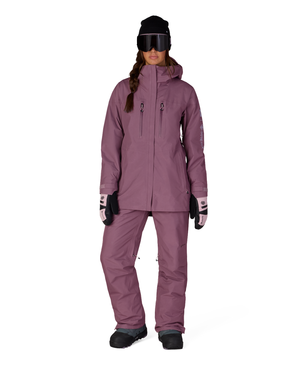 WOMENS GORE-TEX SKYLINE THERMAGRAPH® JACKET - BLACK PLUM