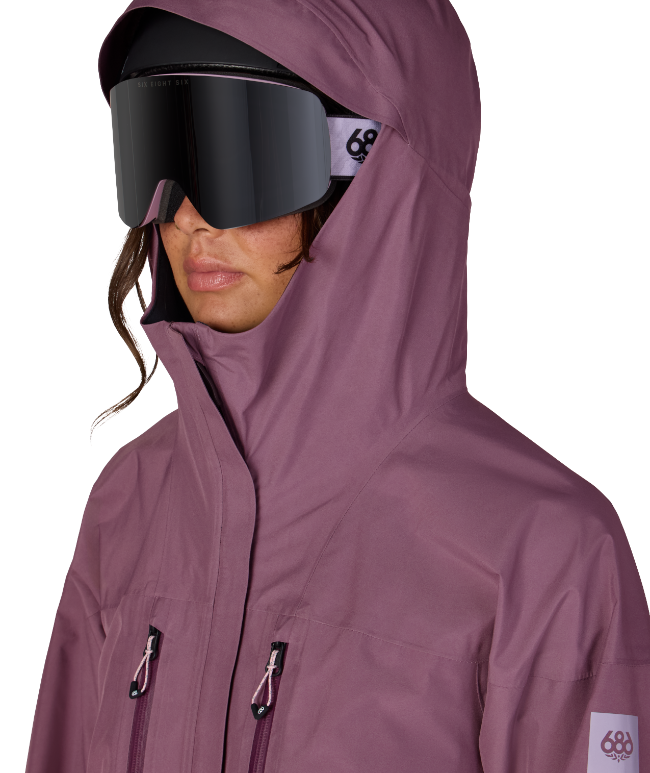 WOMENS GORE-TEX SKYLINE THERMAGRAPH® JACKET - BLACK PLUM