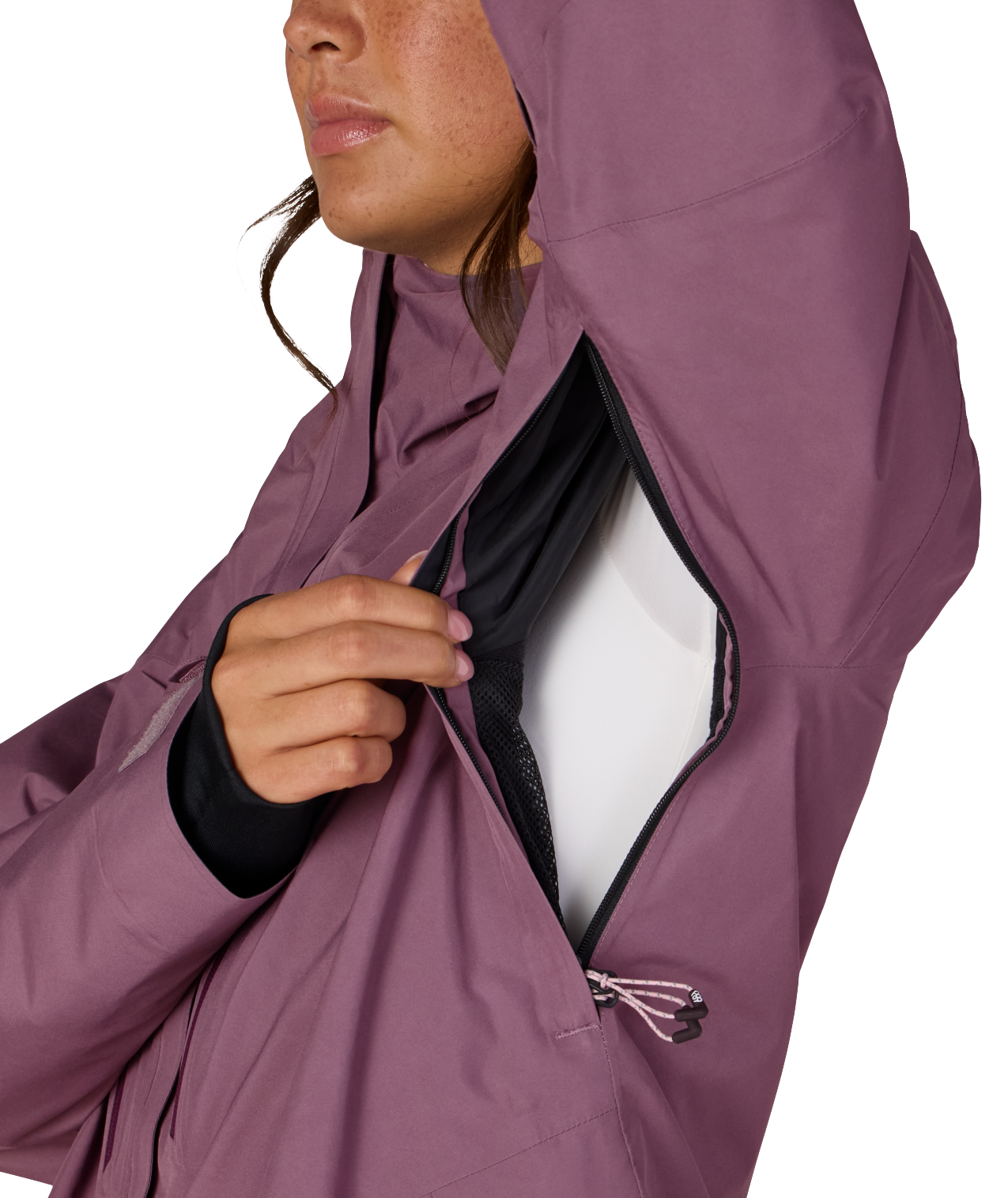 WOMENS GORE-TEX SKYLINE THERMAGRAPH® JACKET - BLACK PLUM