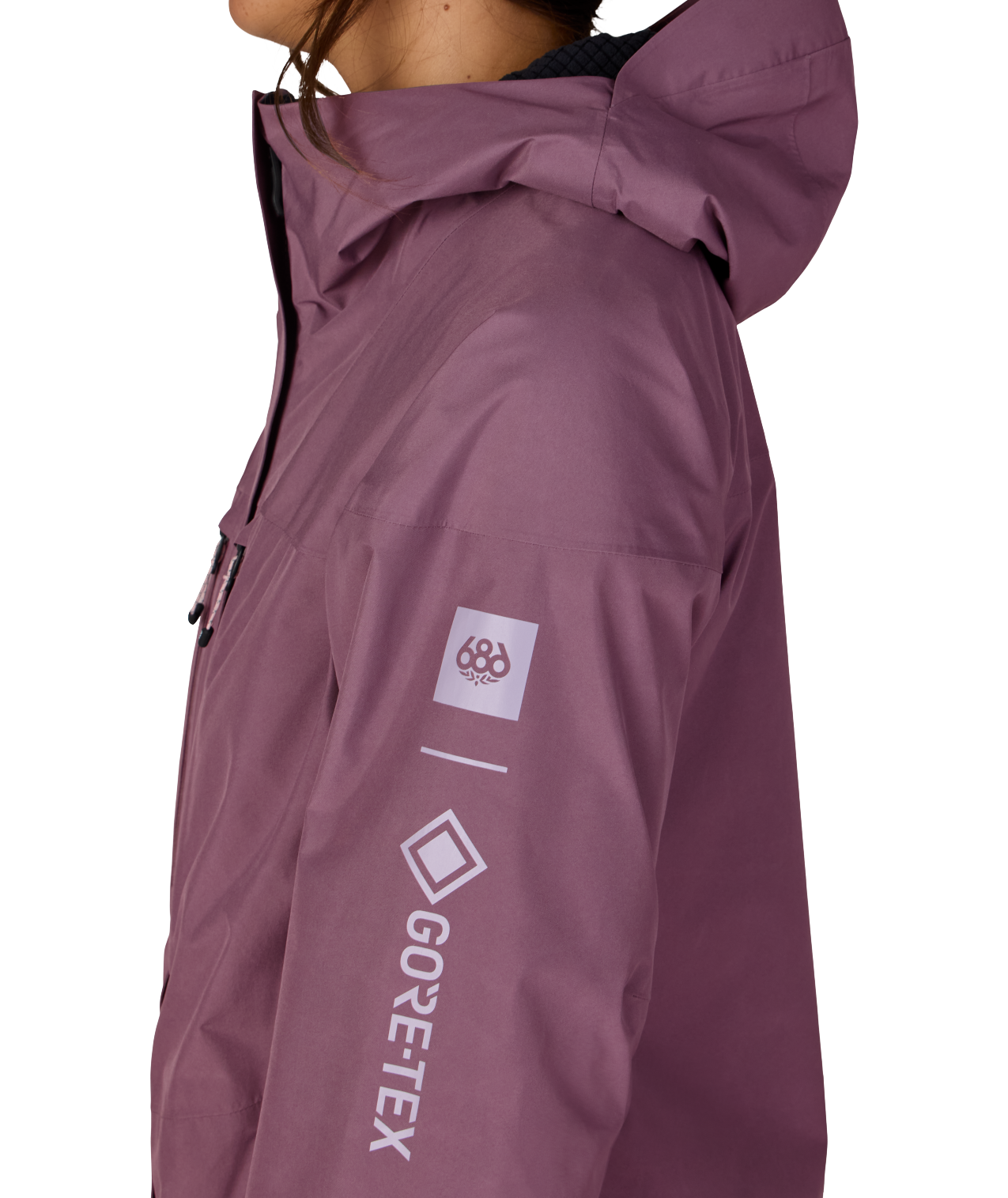 WOMENS GORE-TEX SKYLINE THERMAGRAPH® JACKET - BLACK PLUM