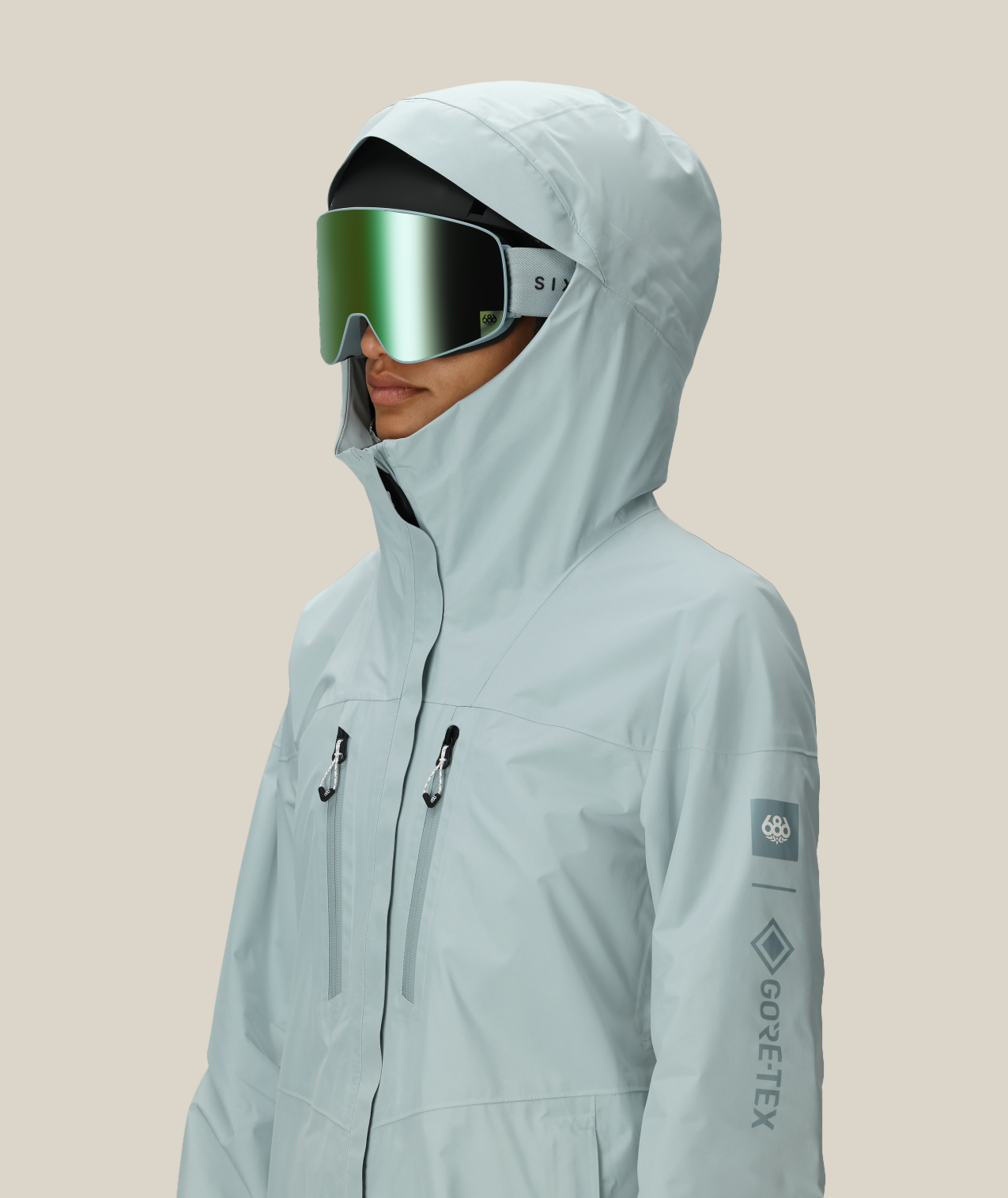 WOMENS GORE-TEX SKYLINE THERMAGRAPH® JACKET - DUSTY MARINE