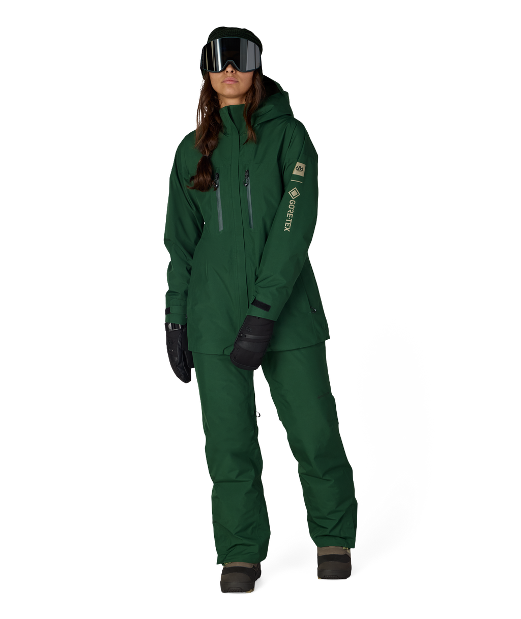 WOMENS GORE-TEX SKYLINE THERMAGRAPH® JACKET - MOSS GREEN