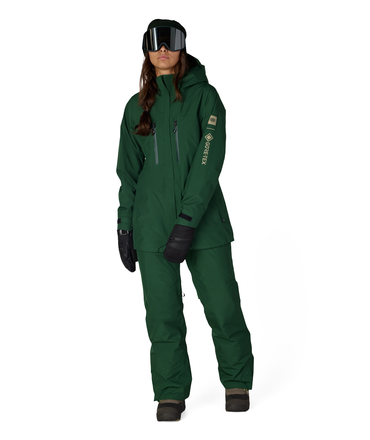 WOMENS GORE-TEX SKYLINE THERMAGRAPH® JACKET - MOSS GREEN
