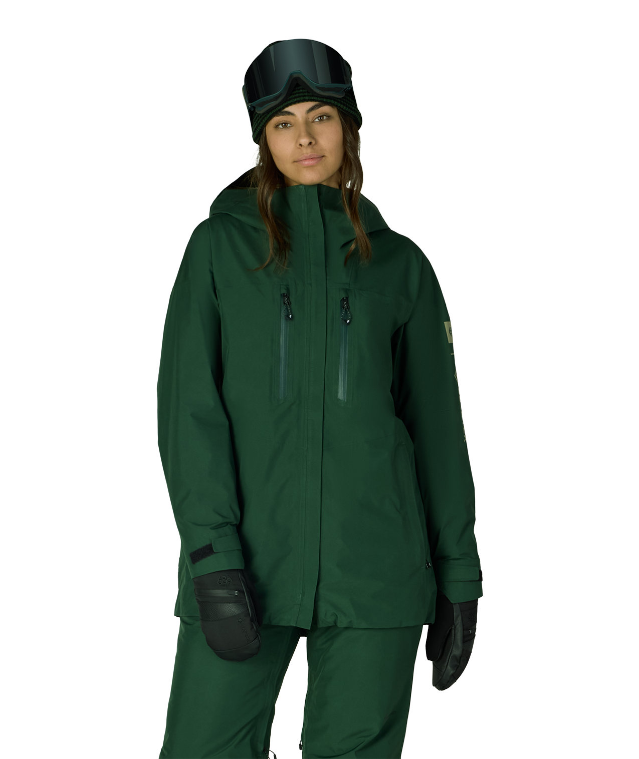 WOMENS GORE-TEX SKYLINE THERMAGRAPH® JACKET - MOSS GREEN