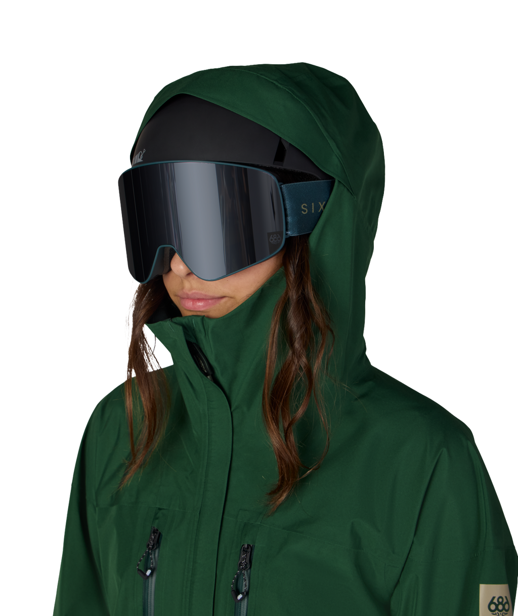 WOMENS GORE-TEX SKYLINE THERMAGRAPH® JACKET - MOSS GREEN