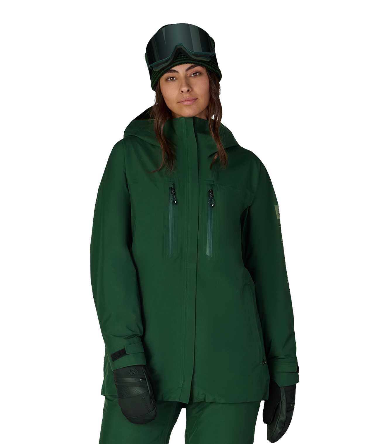 WOMENS GORE-TEX SKYLINE THERMAGRAPH® JACKET - MOSS GREEN