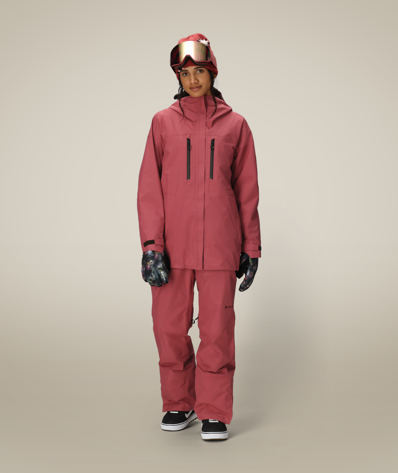 WOMENS GORE-TEX SKYLINE THERMAGRAPH® JACKET - ROSEWOOD